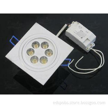 Square 6W LED Ceiling Downlights 6W High Brightness for Dec